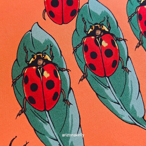 Rare Echo Silk Bug Scarf Insect Beetle Scarf Entomology Hand Rolled - Picture 2 of 16